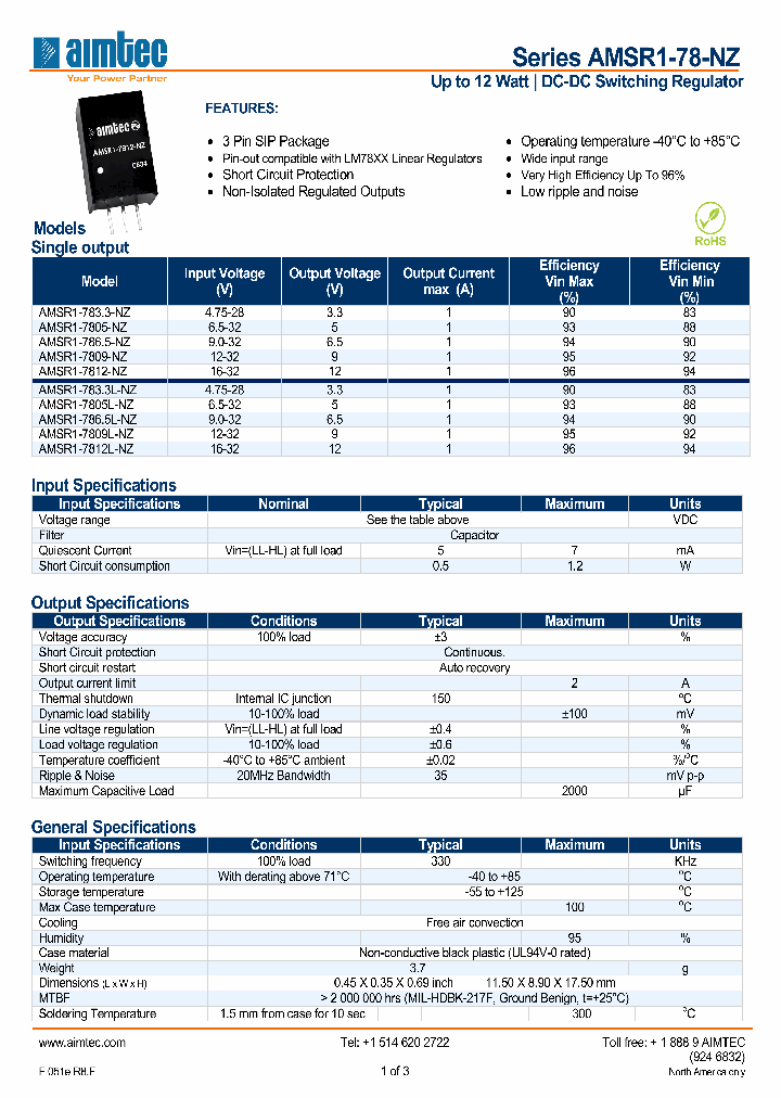 AMSR1-78-NZ13_6393773.PDF Datasheet