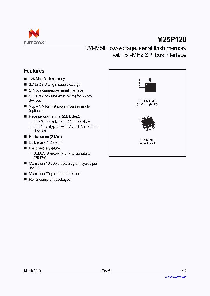 M25P128-VMF6TPB_6395151.PDF Datasheet