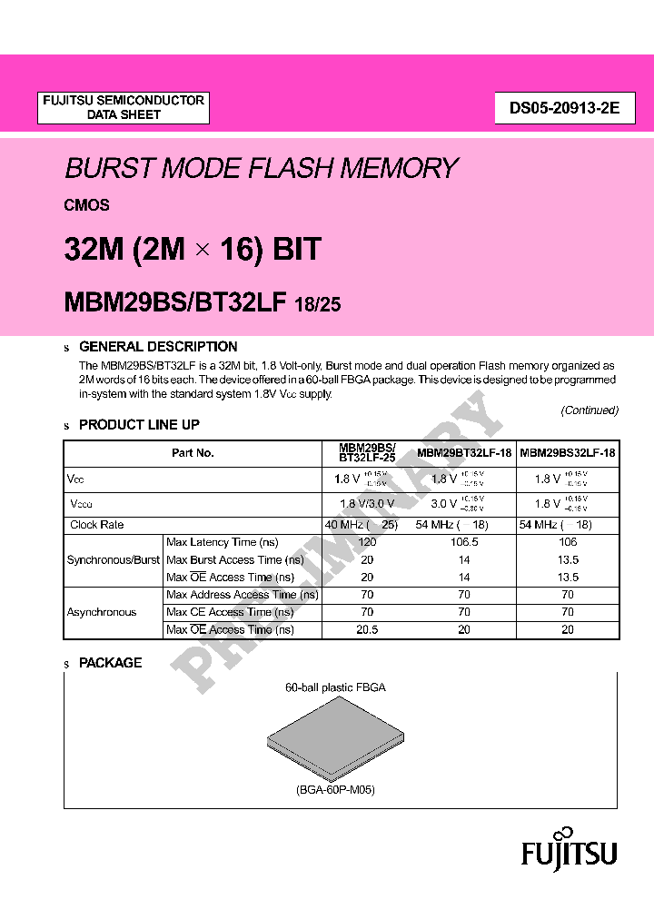MBM29BS32LF18_6393864.PDF Datasheet