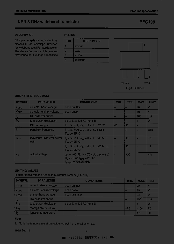 BFG198TR_6394116.PDF Datasheet