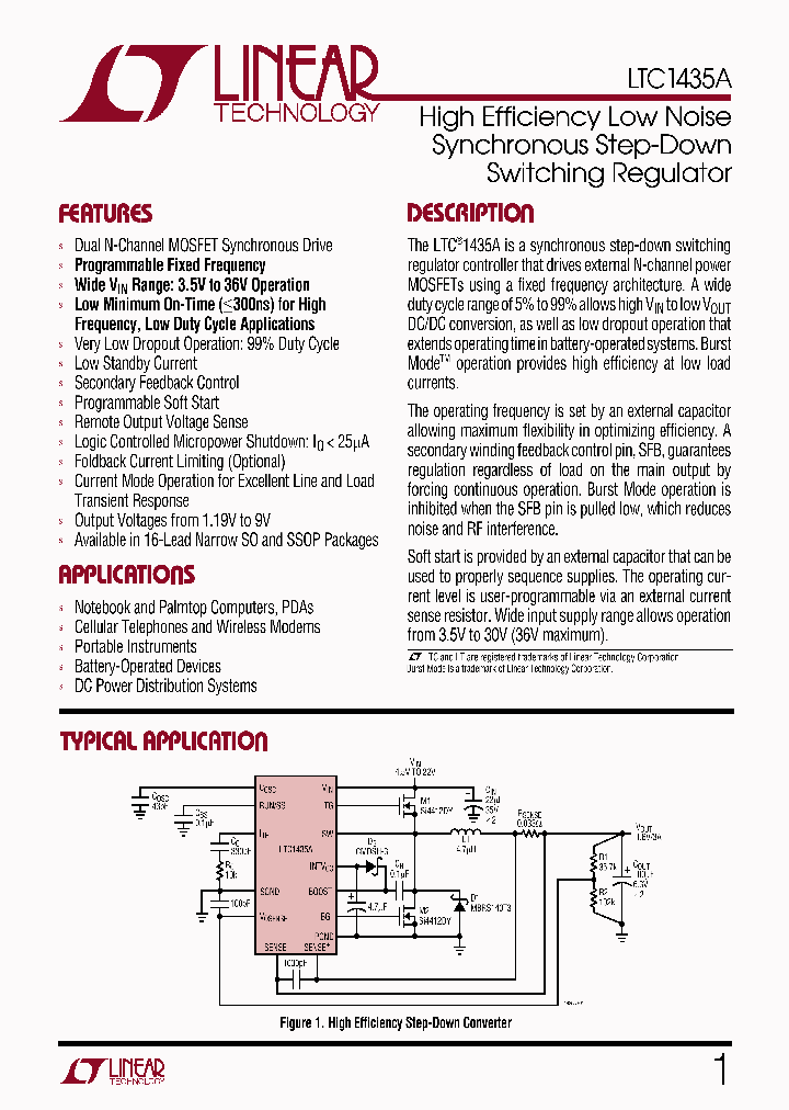 LTC1435ACSTRPBF_6398710.PDF Datasheet