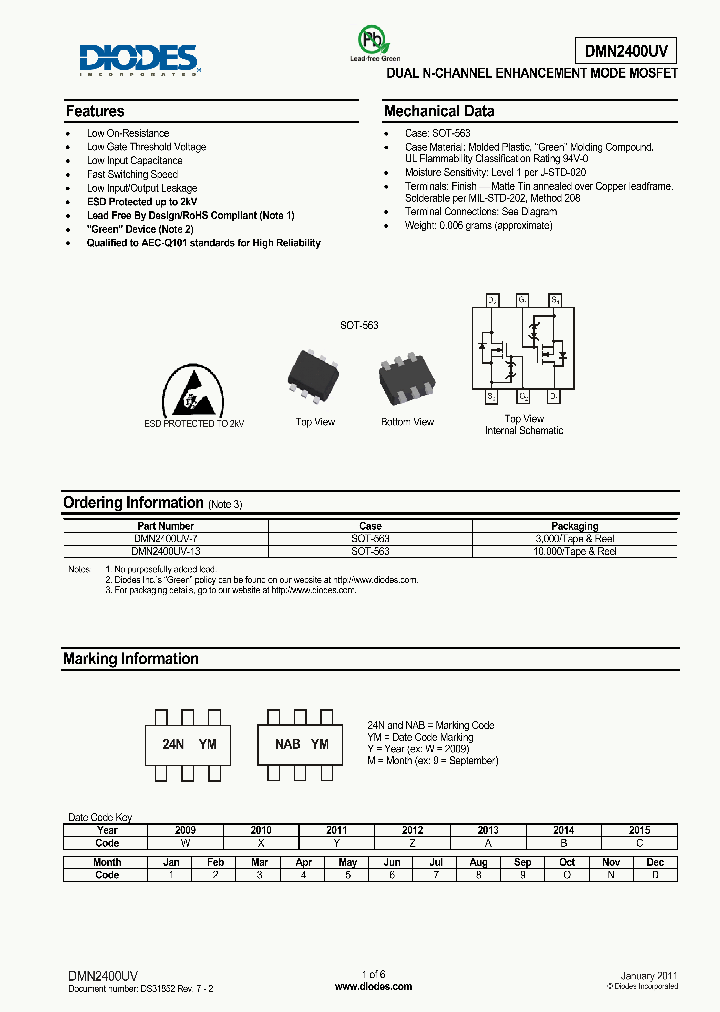 DMN2400UV-7_6399626.PDF Datasheet