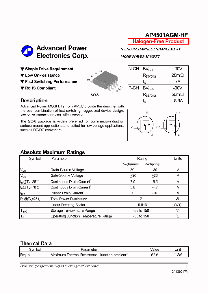 AP4501AGM-HF_6403325.PDF Datasheet