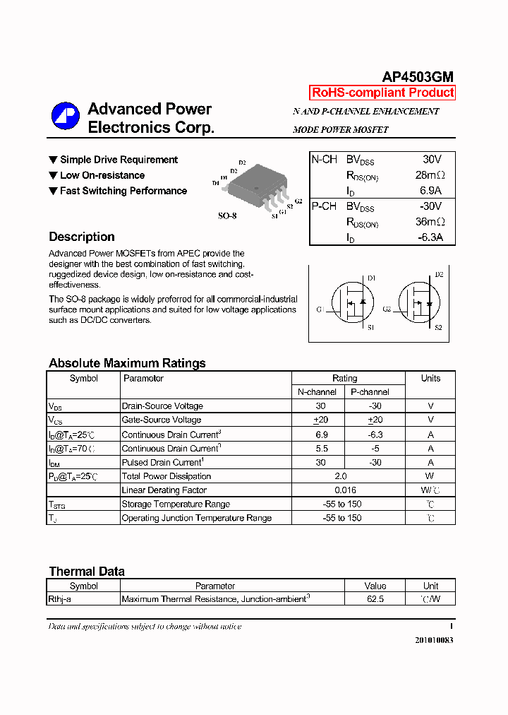 AP4503GM10_6403332.PDF Datasheet