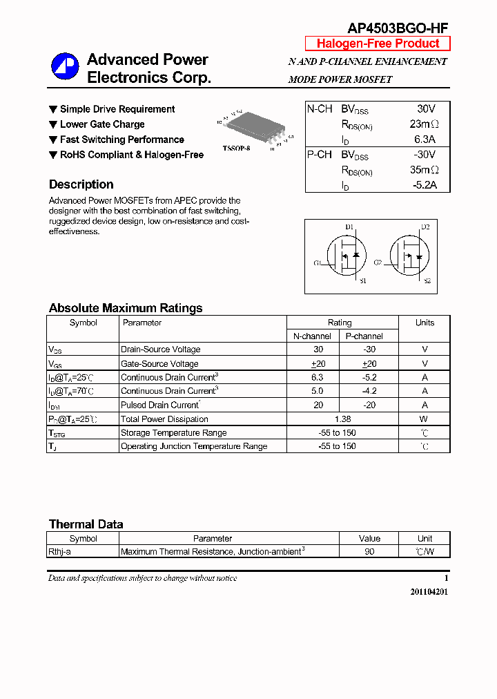 AP4503BGO-HF_6403331.PDF Datasheet