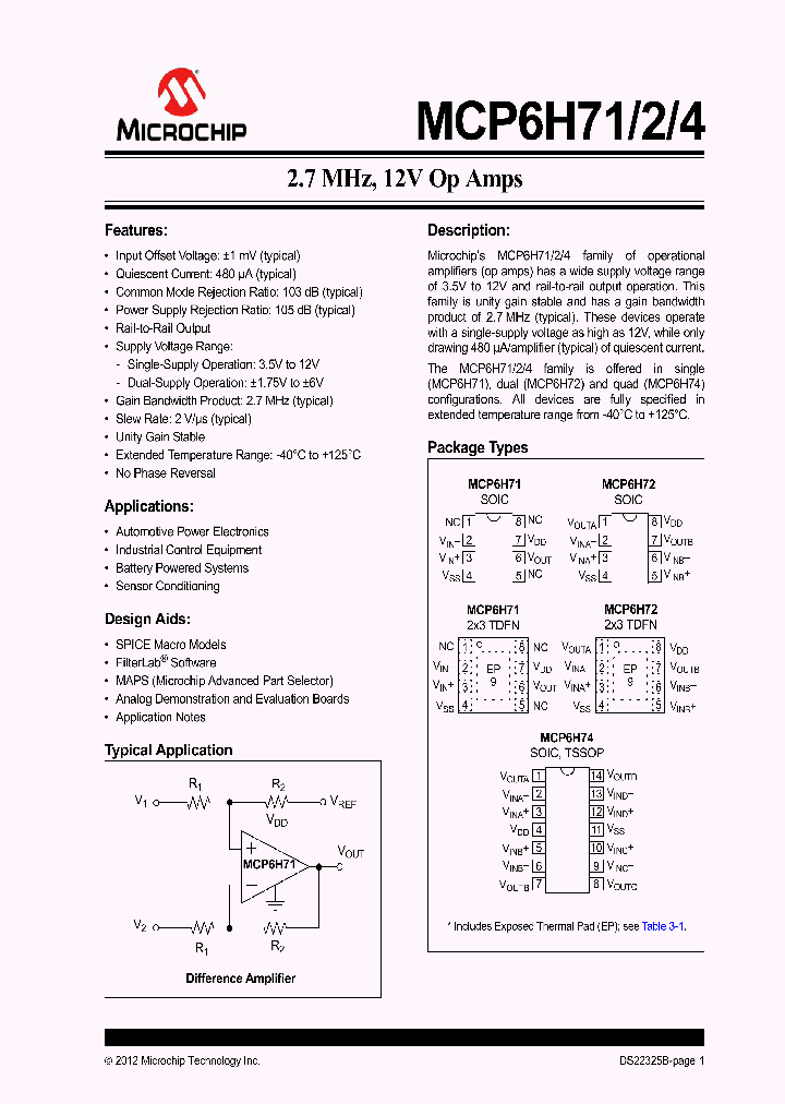 MCP6H72-ESN_6404210.PDF Datasheet