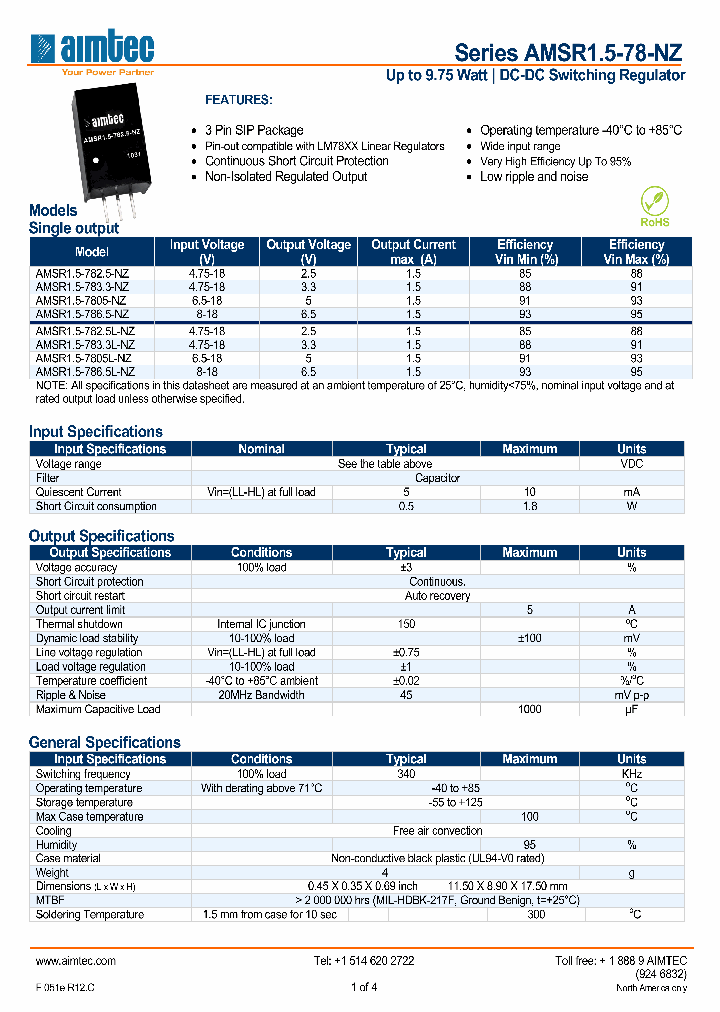 AMSR15-78-NZ13_6405008.PDF Datasheet