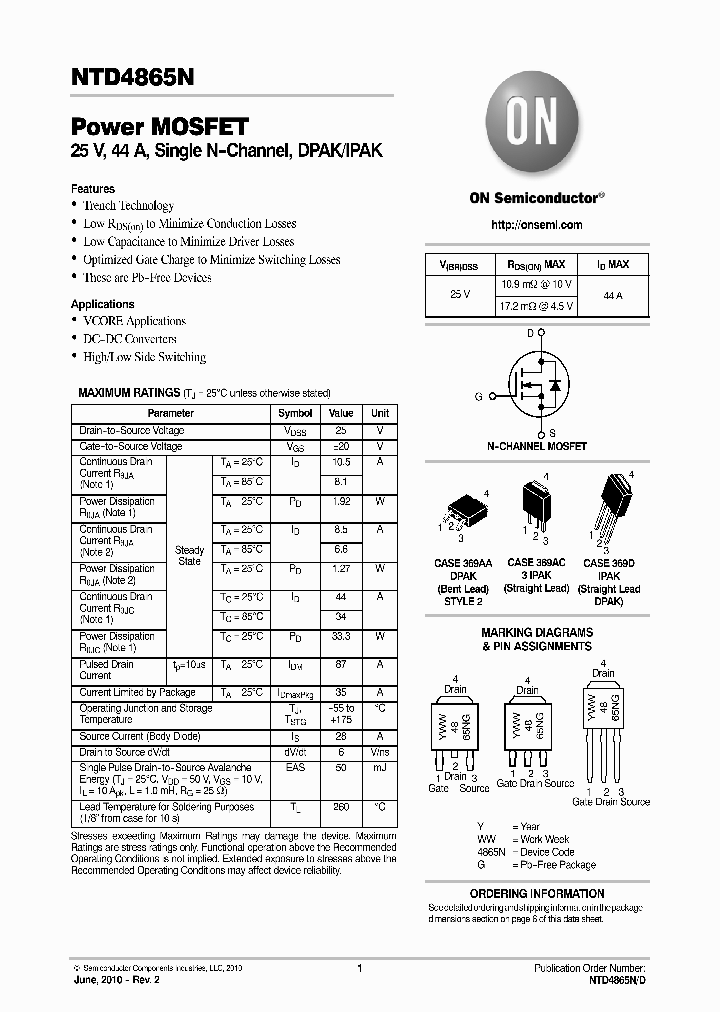 NTD4865NT4G_6406766.PDF Datasheet