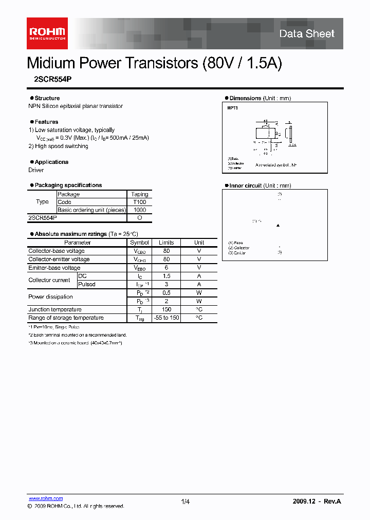 2SCR554P_6409716.PDF Datasheet