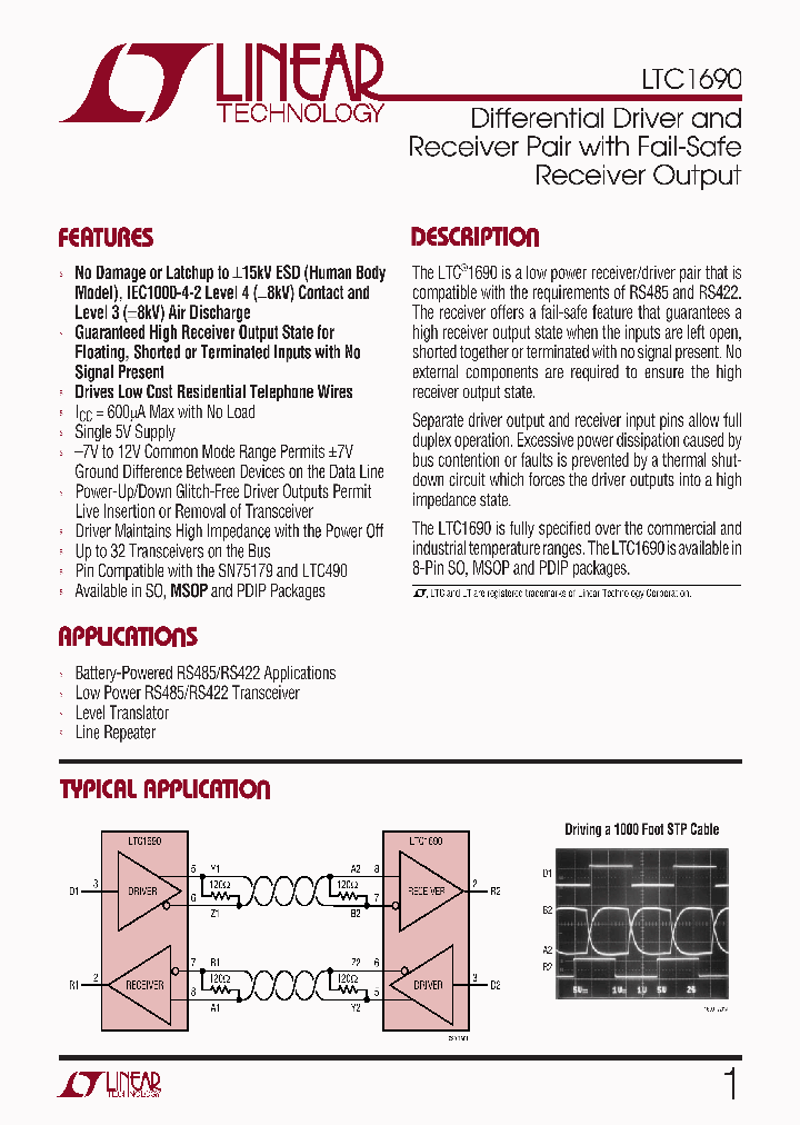 LTC1690CMS8TRPBF_6409817.PDF Datasheet