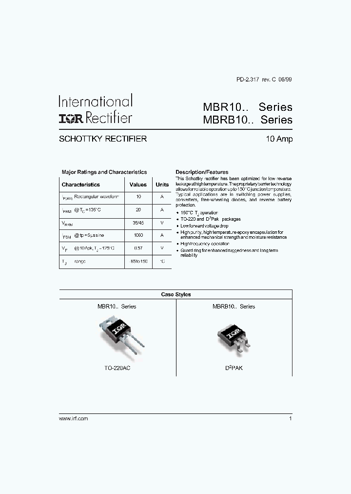 MBRB1045_6412622.PDF Datasheet