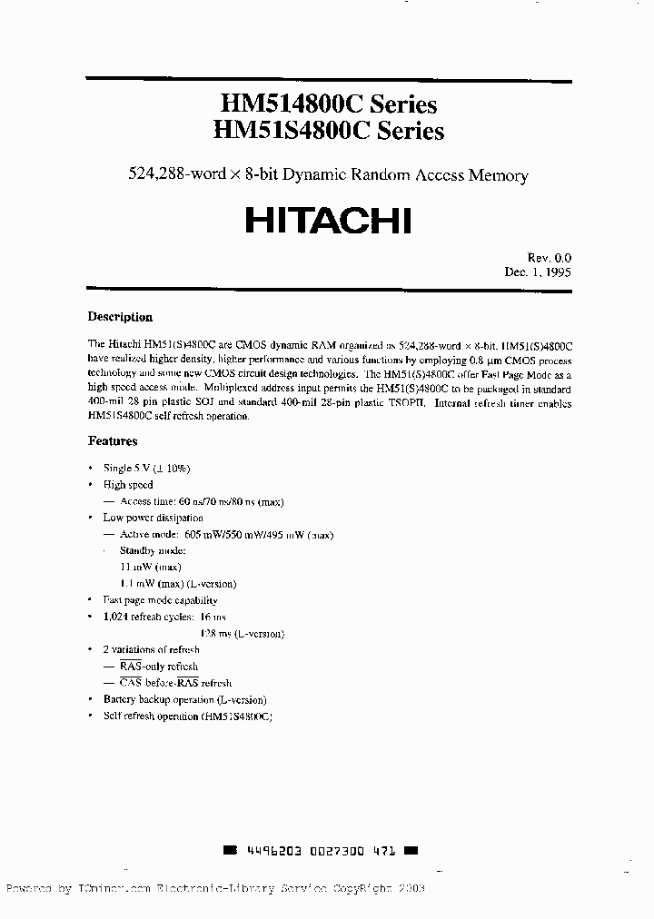 HM514800CLJ-8_6411791.PDF Datasheet
