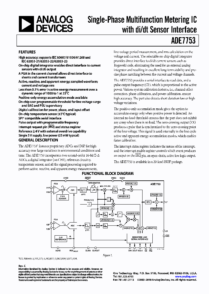 EVAL-ADE7753ZEB_6416252.PDF Datasheet