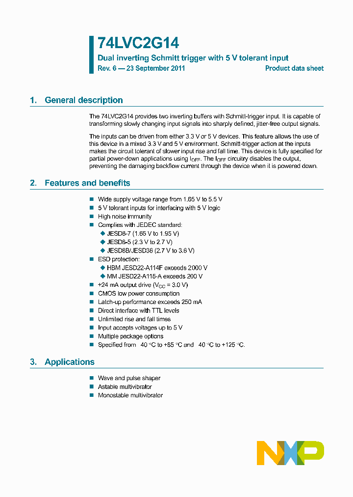 74LVC2G14GS_6412996.PDF Datasheet