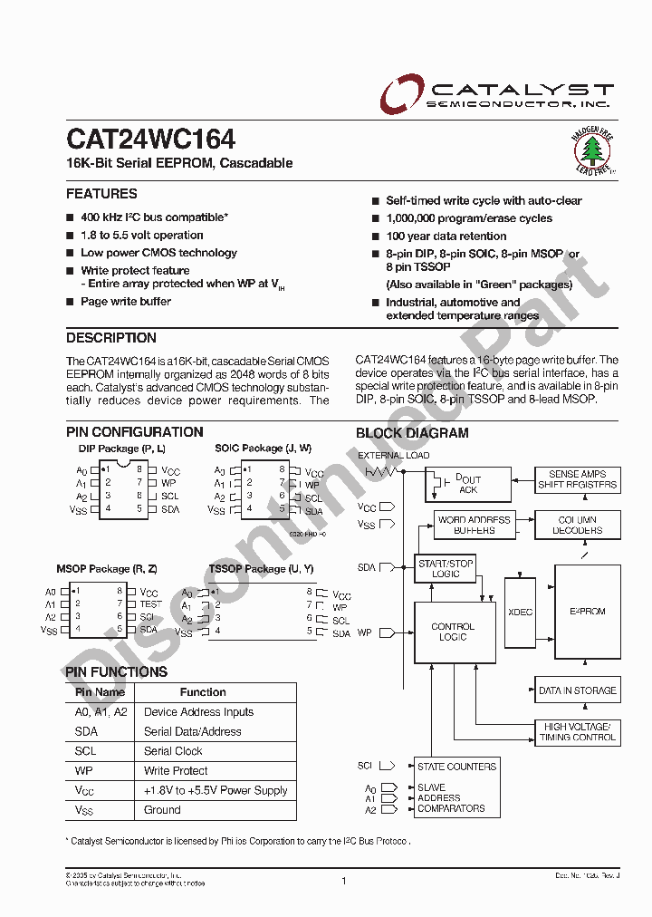 CAT24WC164PETE13_6422430.PDF Datasheet