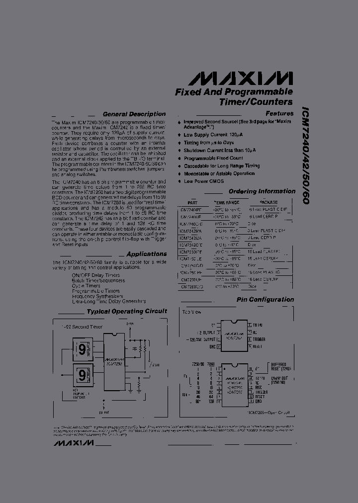 ICM7240IPE_6425653.PDF Datasheet