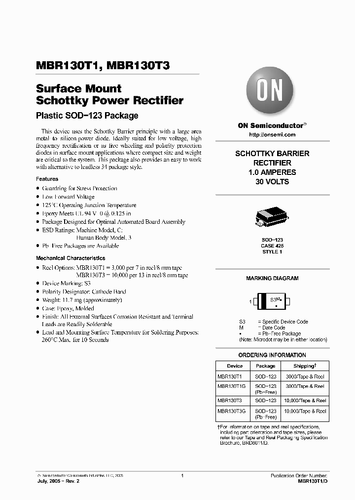 MBR130T3G_6427780.PDF Datasheet