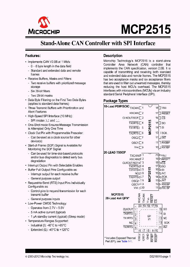 MCP2515-IML_6431242.PDF Datasheet