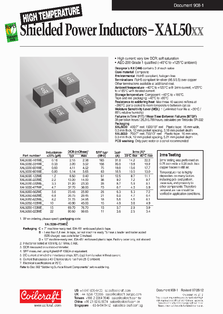 XAL5030-161ME_6436930.PDF Datasheet