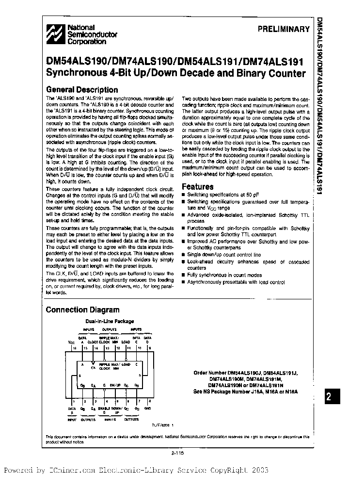 DM74ALS190NB_6438282.PDF Datasheet
