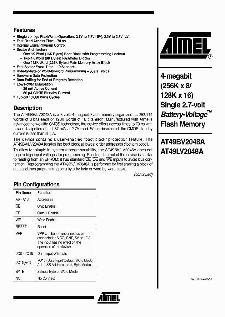 AT49LV2048A-12TC_6445763.PDF Datasheet