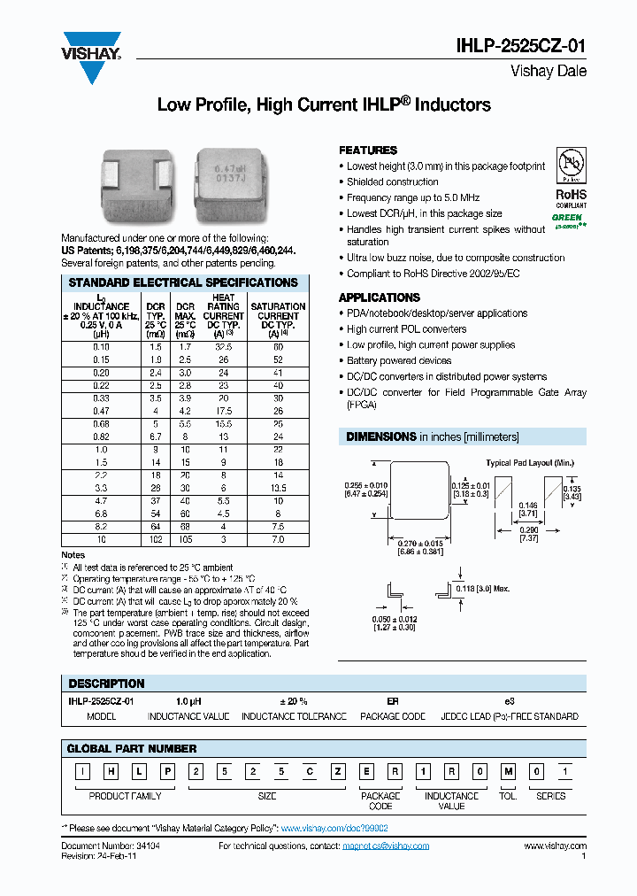 IHLP2525CZER3R3M01_6444256.PDF Datasheet