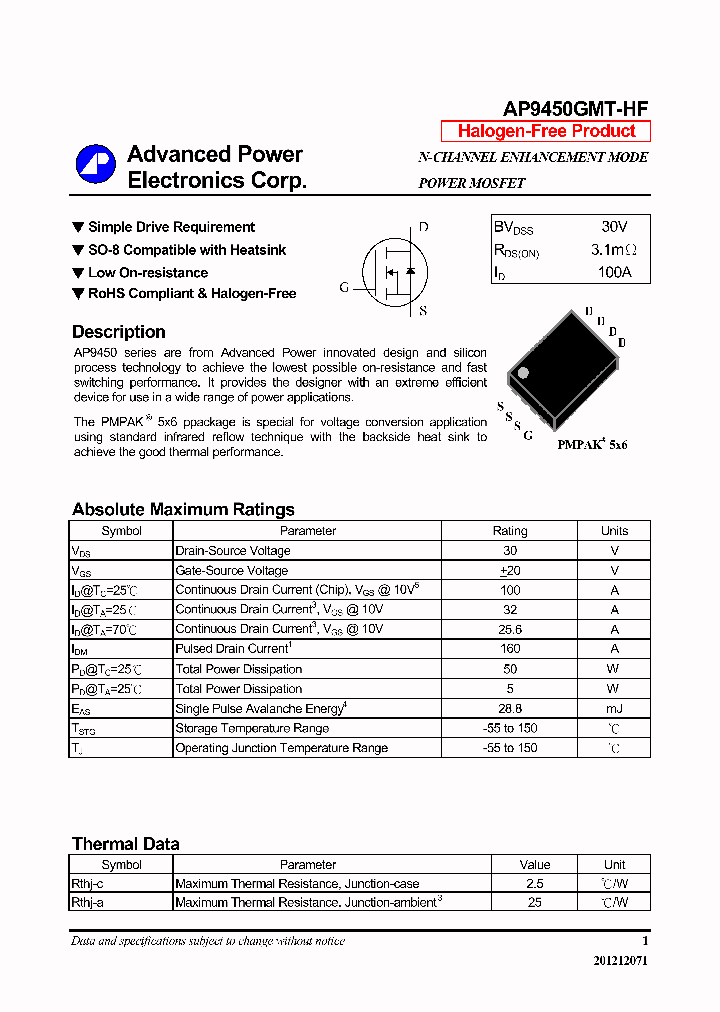 AP9450GMT-HF_6447834.PDF Datasheet