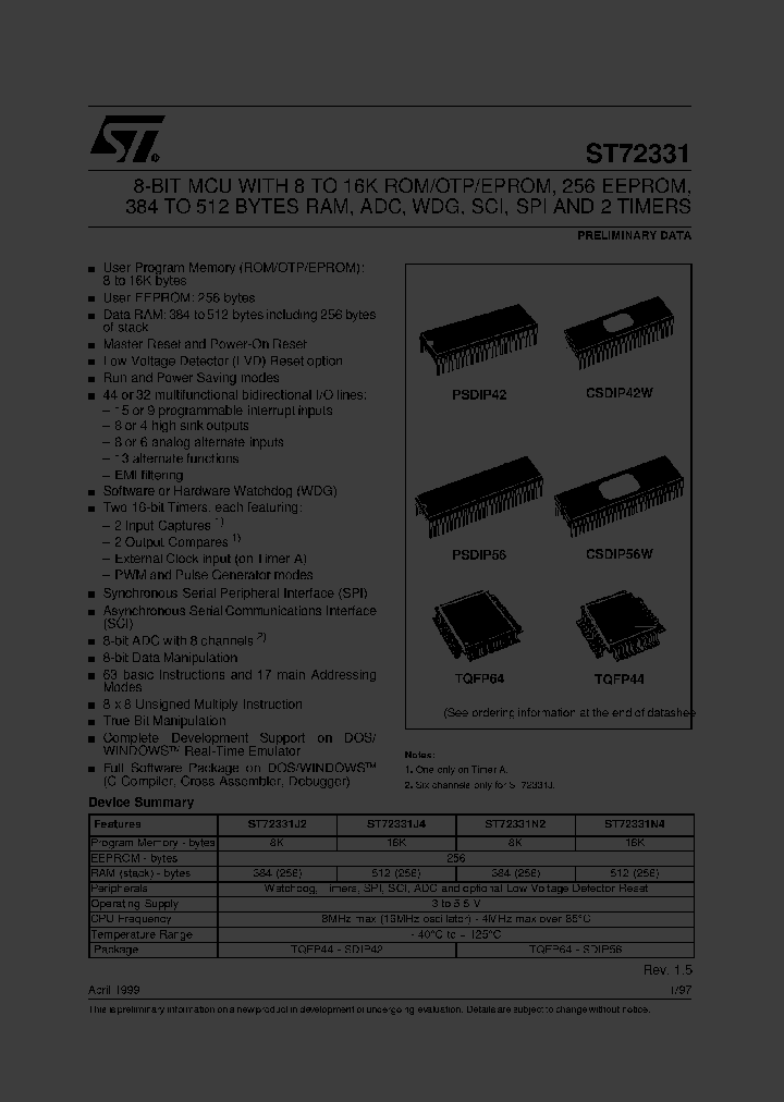 ST72331N4B1XXX_6452330.PDF Datasheet