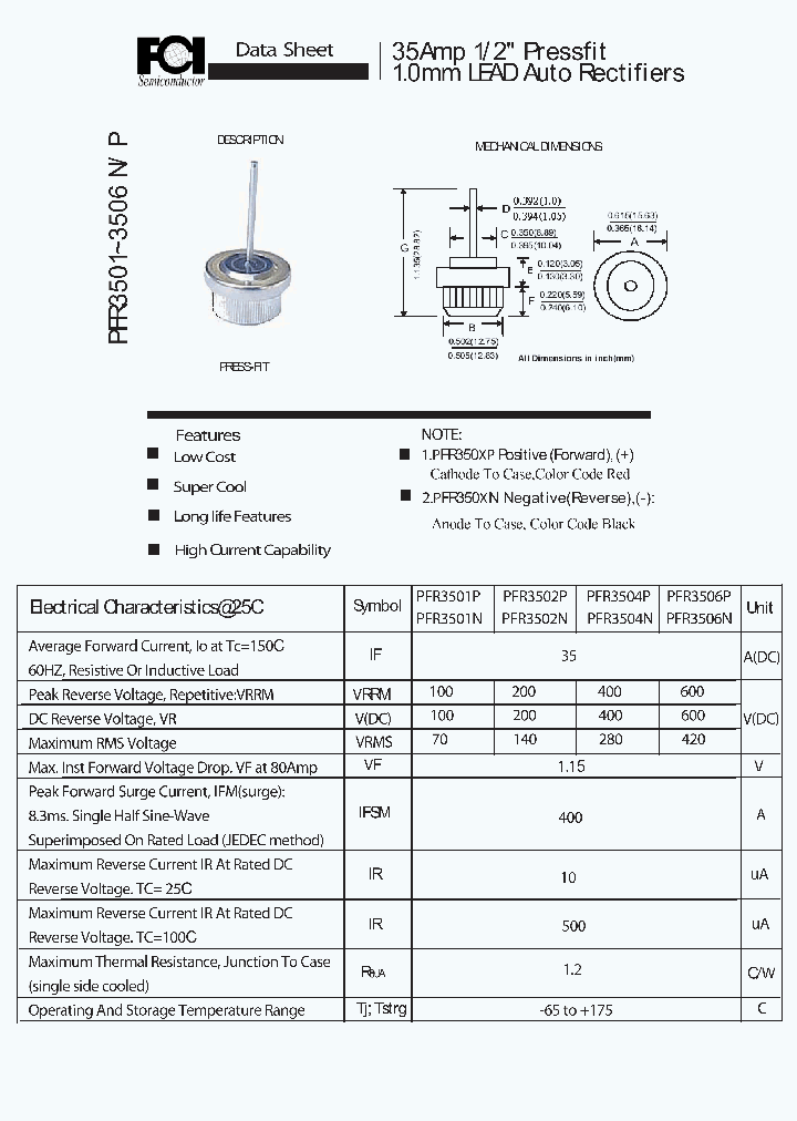 PFR3501_6452258.PDF Datasheet