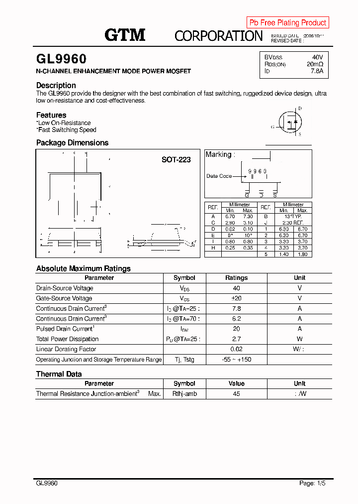 GL9960_6456952.PDF Datasheet