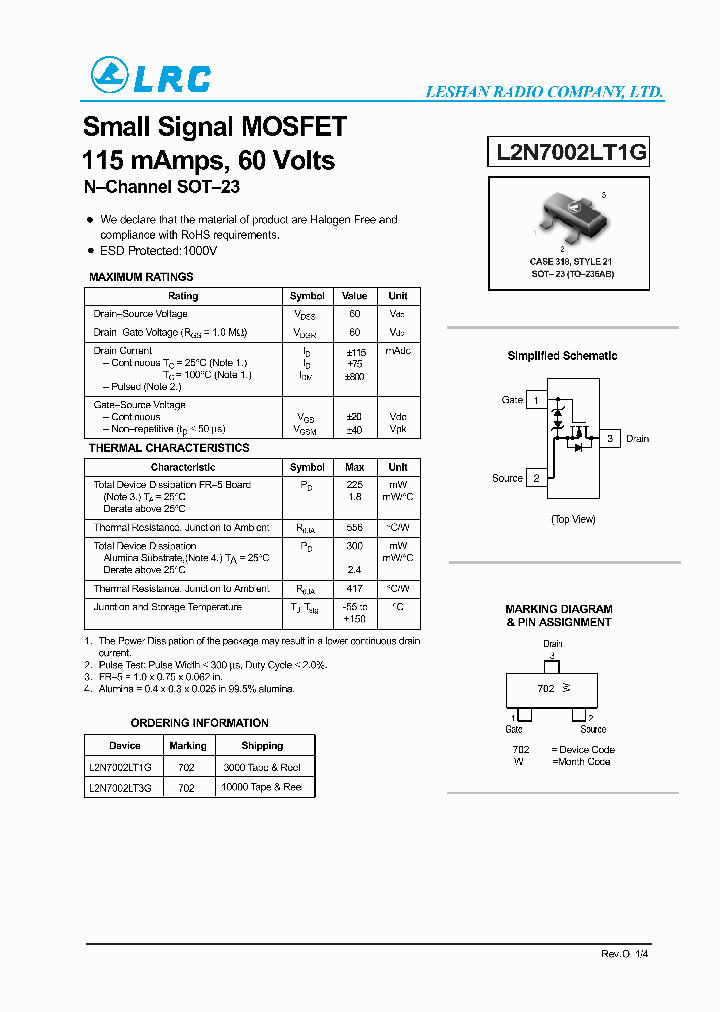 L2N7002LT1G11_6458079.PDF Datasheet