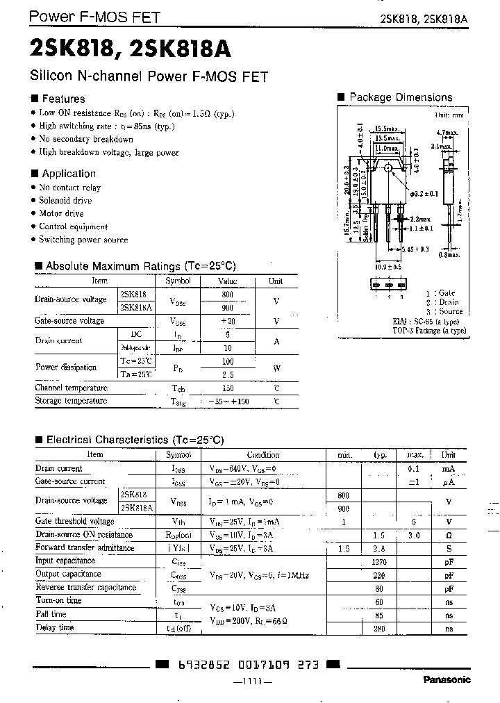 2SK818_6456618.PDF Datasheet