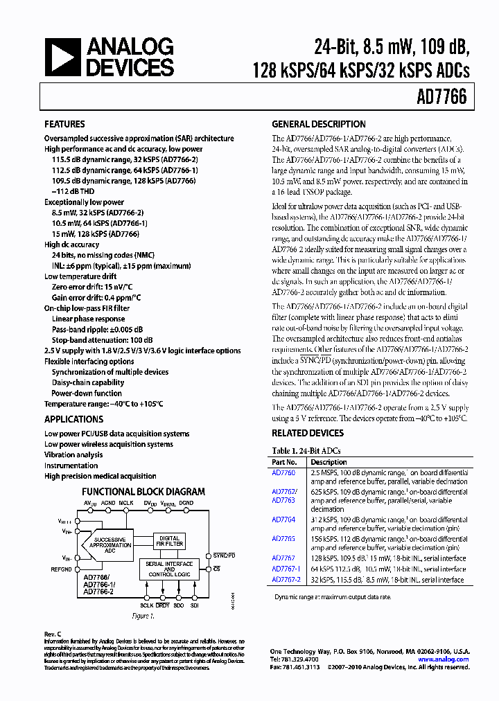 AD7766BRUZ-2_6458237.PDF Datasheet