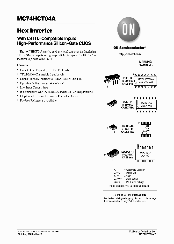 MC74HCT04ADTR2G_6463206.PDF Datasheet