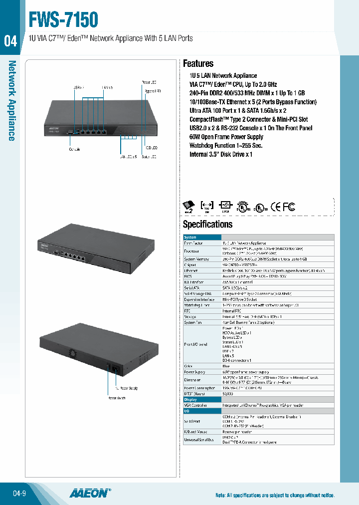 TF-FWS-7150E5-O60-A10_6464826.PDF Datasheet