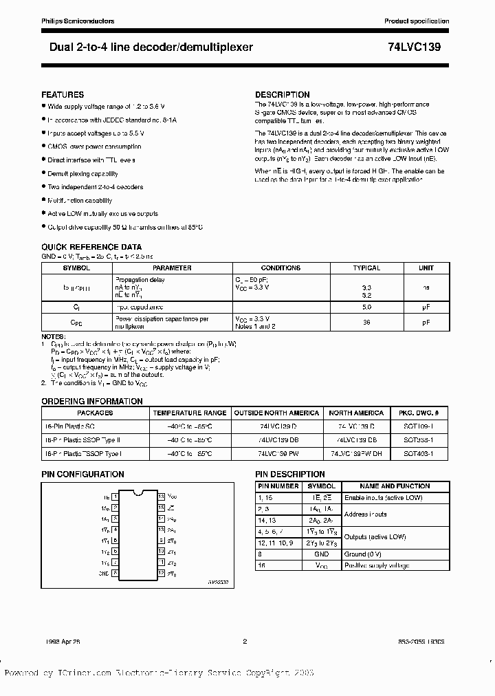74LVC139DB-T_6463436.PDF Datasheet