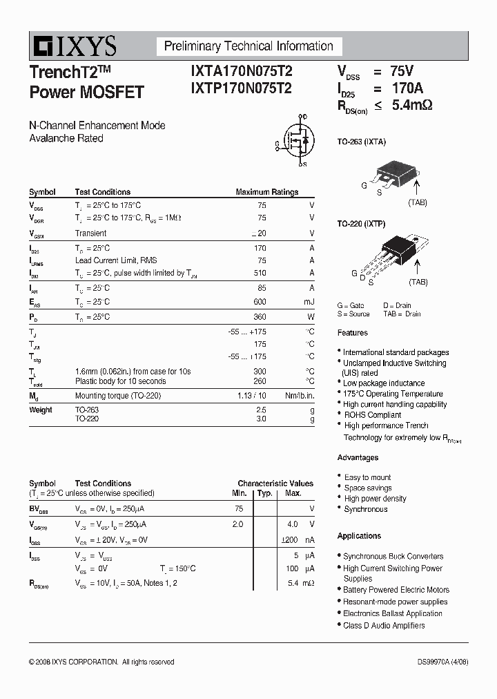 IXTP170N075T2_6467356.PDF Datasheet