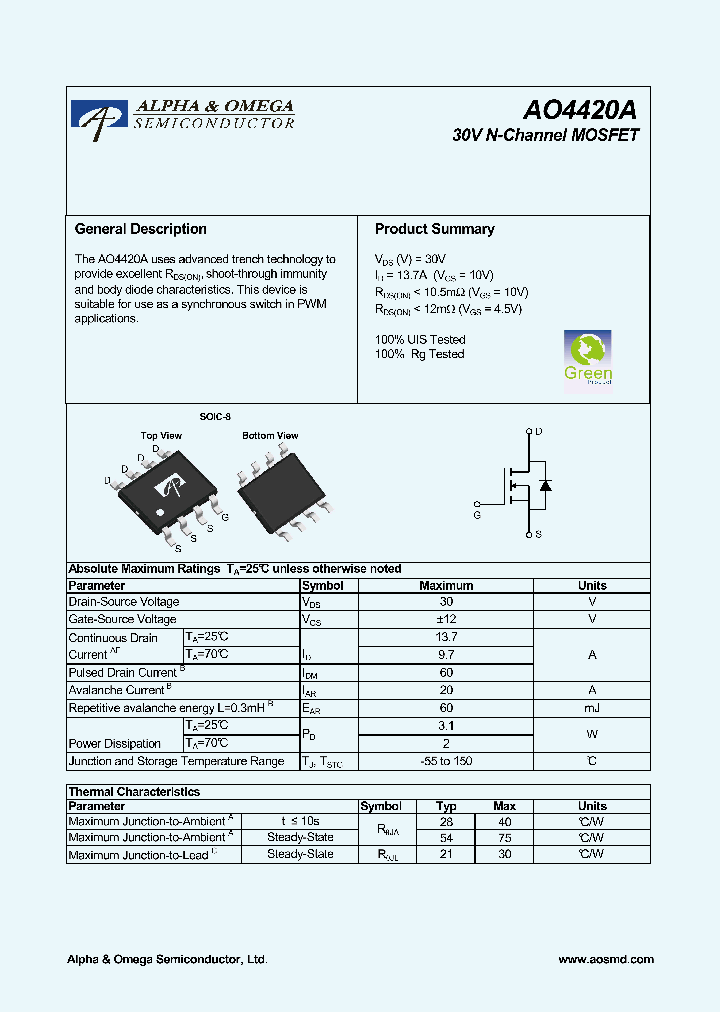 AO4420A10_6468213.PDF Datasheet