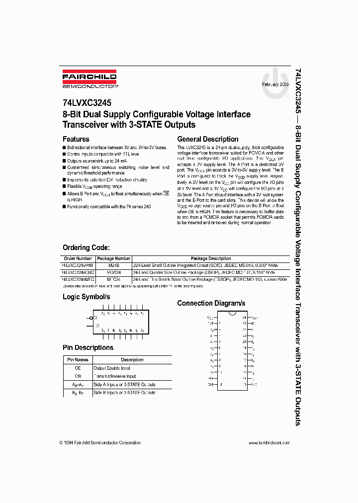 74LVXC3245QSCNL_6477201.PDF Datasheet