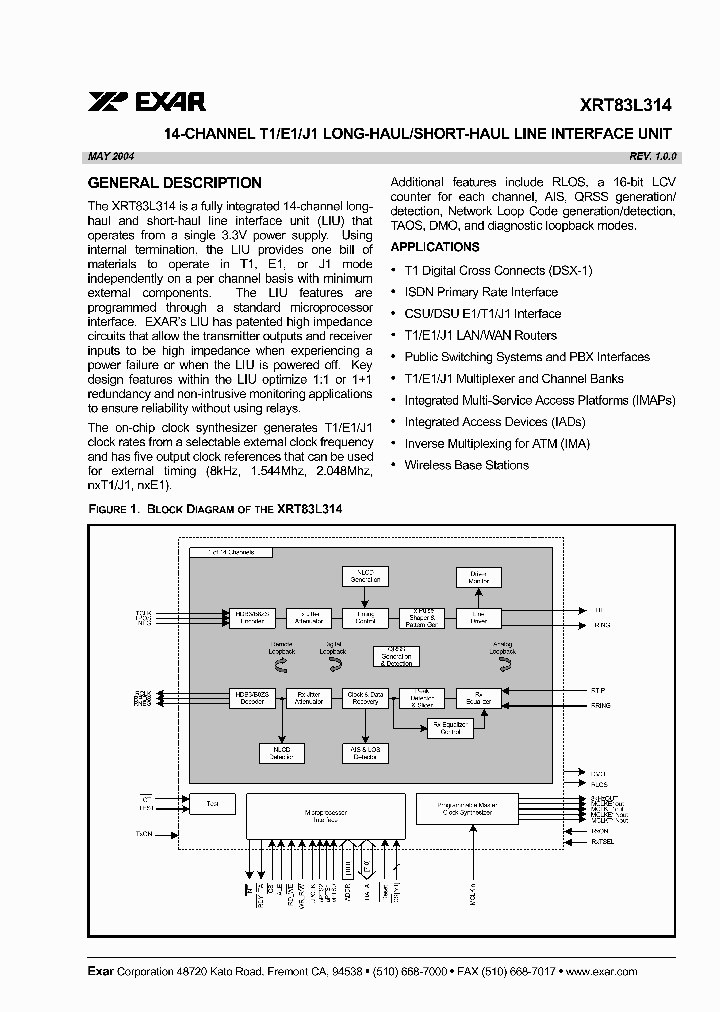XRT83L314IB_6478793.PDF Datasheet