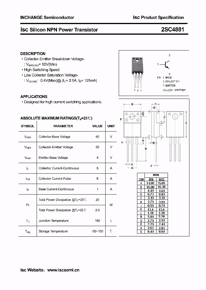 2SC4881_6481600.PDF Datasheet
