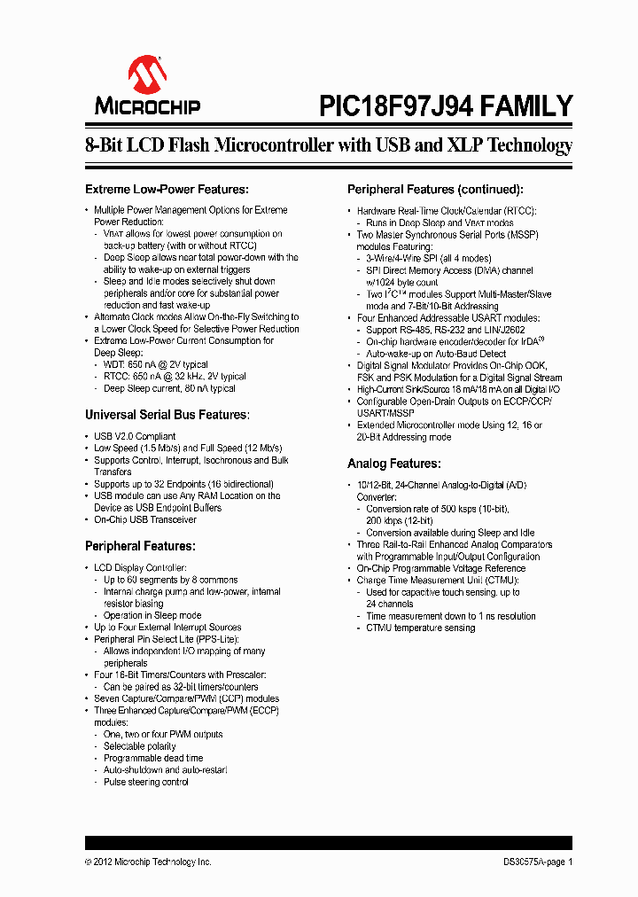 PIC18F65J94_6480660.PDF Datasheet