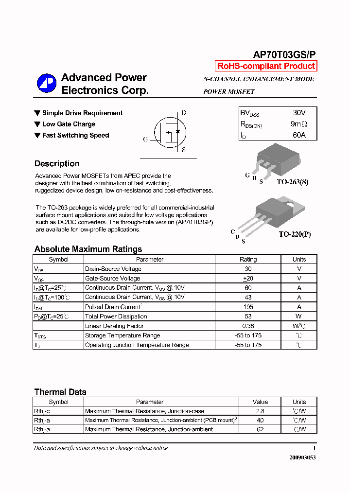 AP70T03GP_6483753.PDF Datasheet