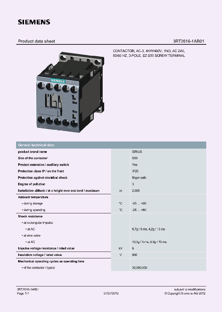 3RT20161AB01_6483006.PDF Datasheet