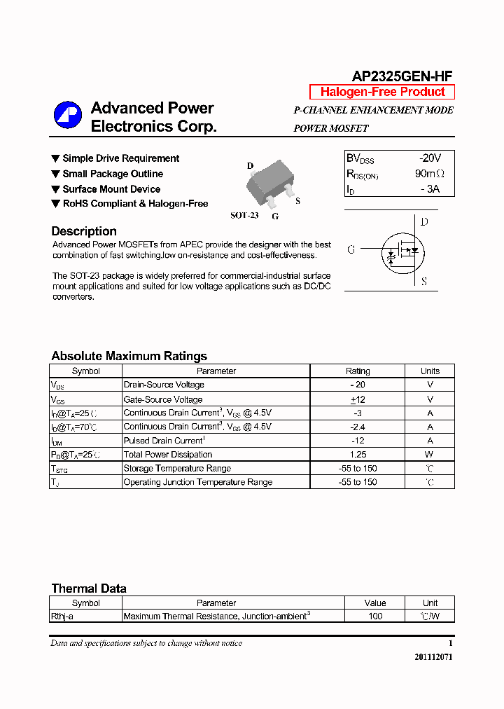 AP2325GEN-HF_6484920.PDF Datasheet