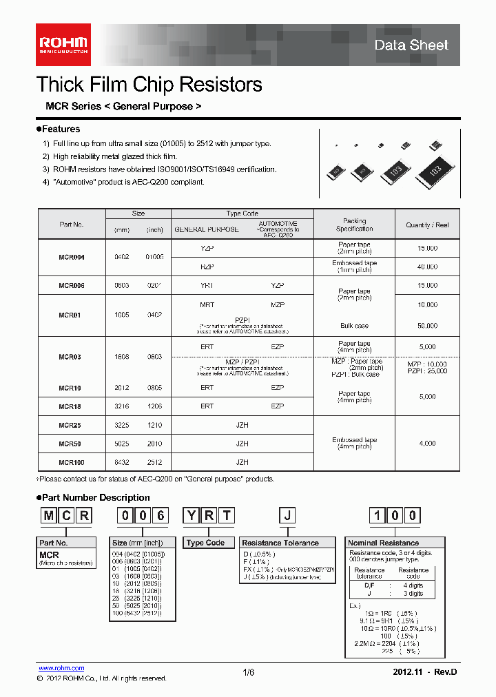 MCR100JZHF4220_6485222.PDF Datasheet