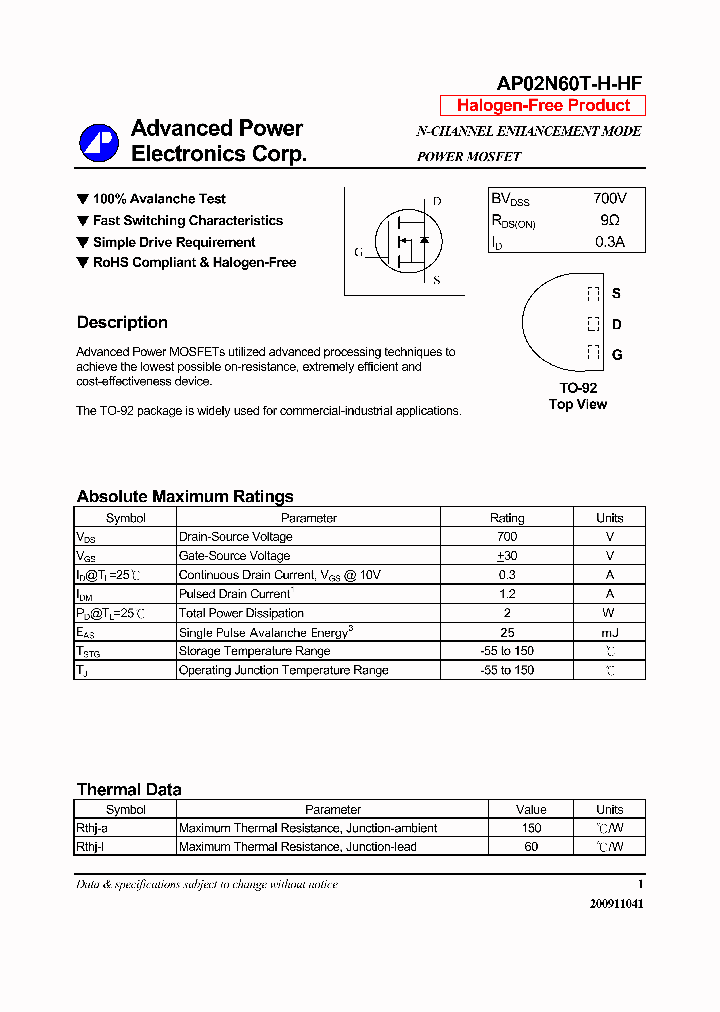 AP02N60T-H-HF_6485056.PDF Datasheet