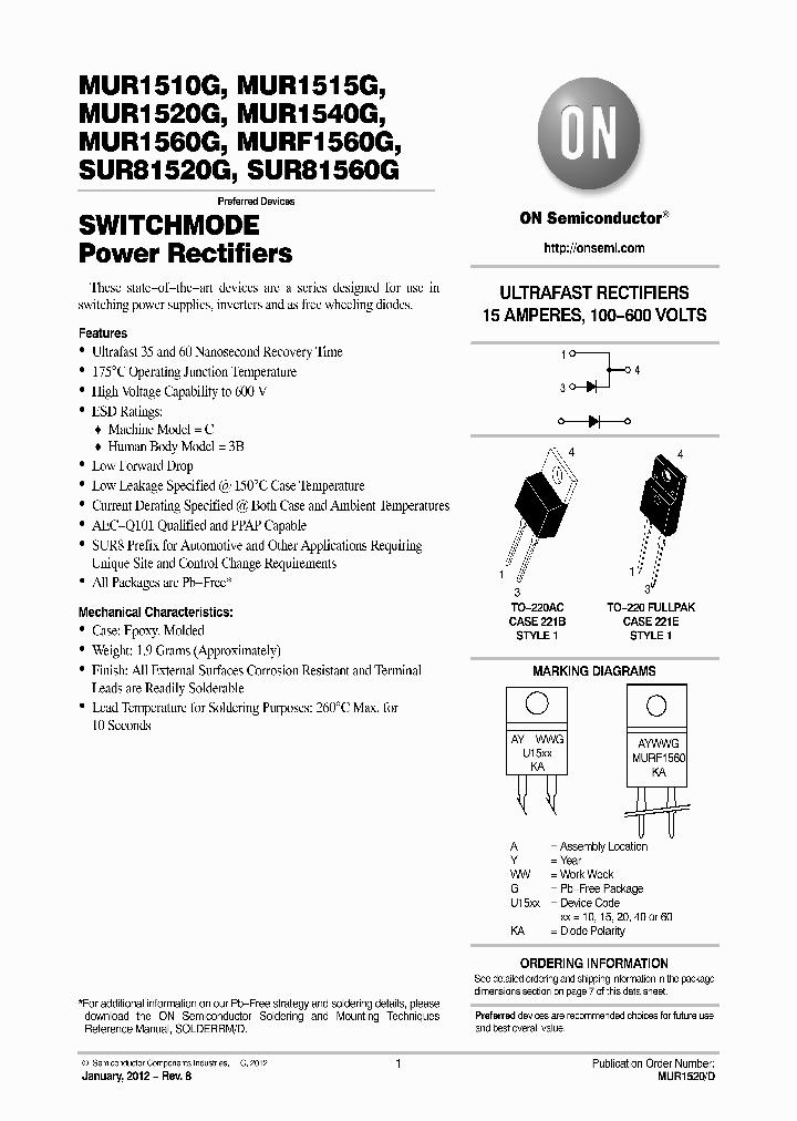 MURF1560G_6485361.PDF Datasheet