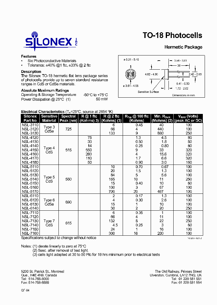 NSL-4140_6477565.PDF Datasheet