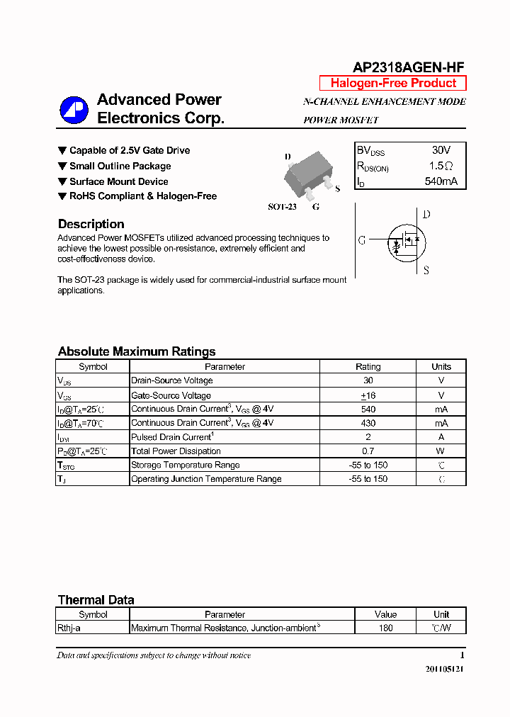 AP2318AGEN-HF_6484921.PDF Datasheet